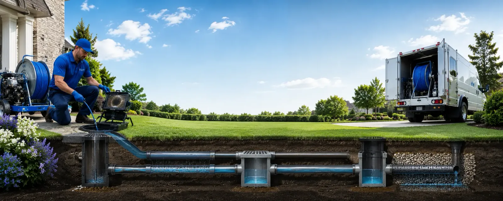 Outdoor drain cleaning information for Dallas, WI